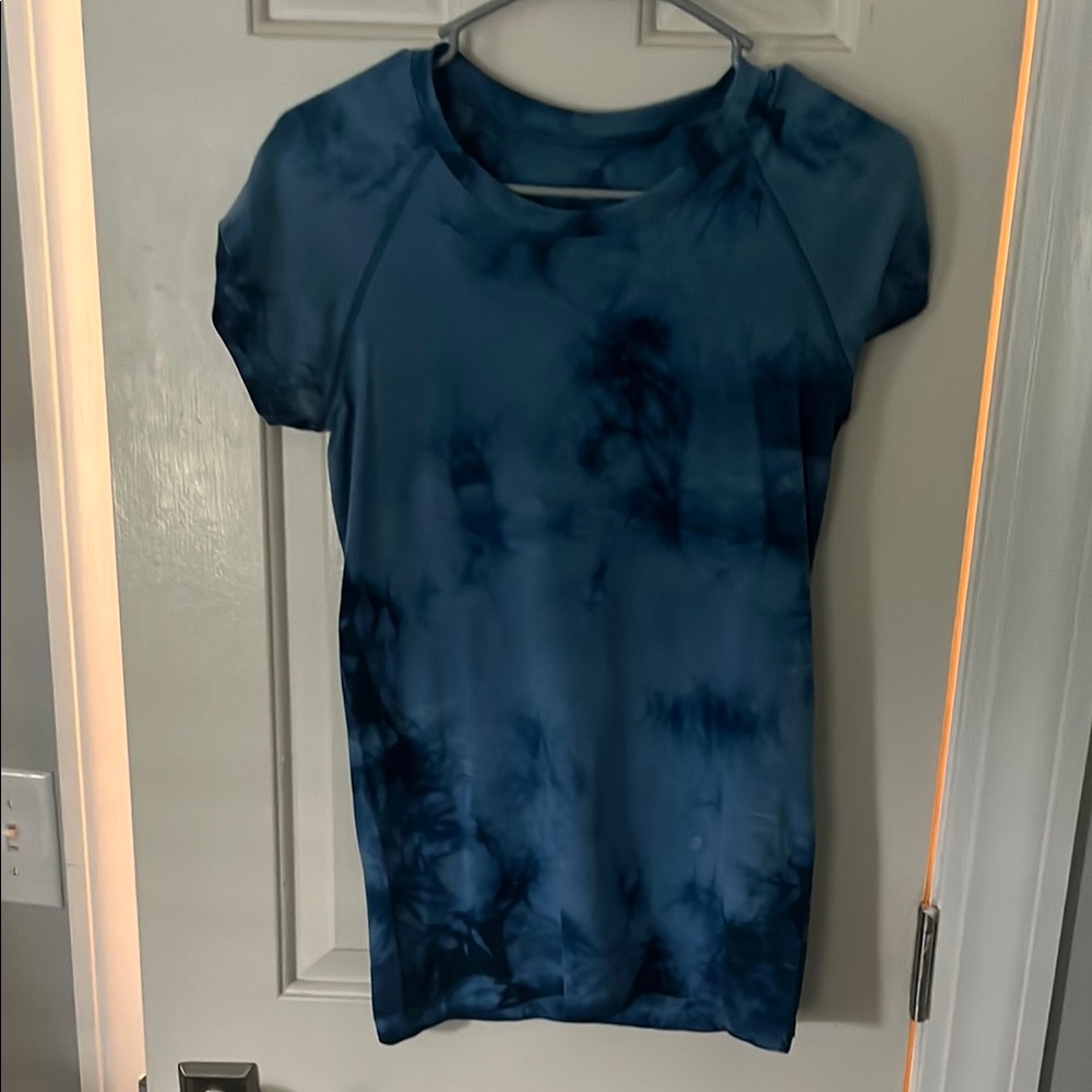 lululemon athletica Navy Tie-Dye Short Sleeve Tee